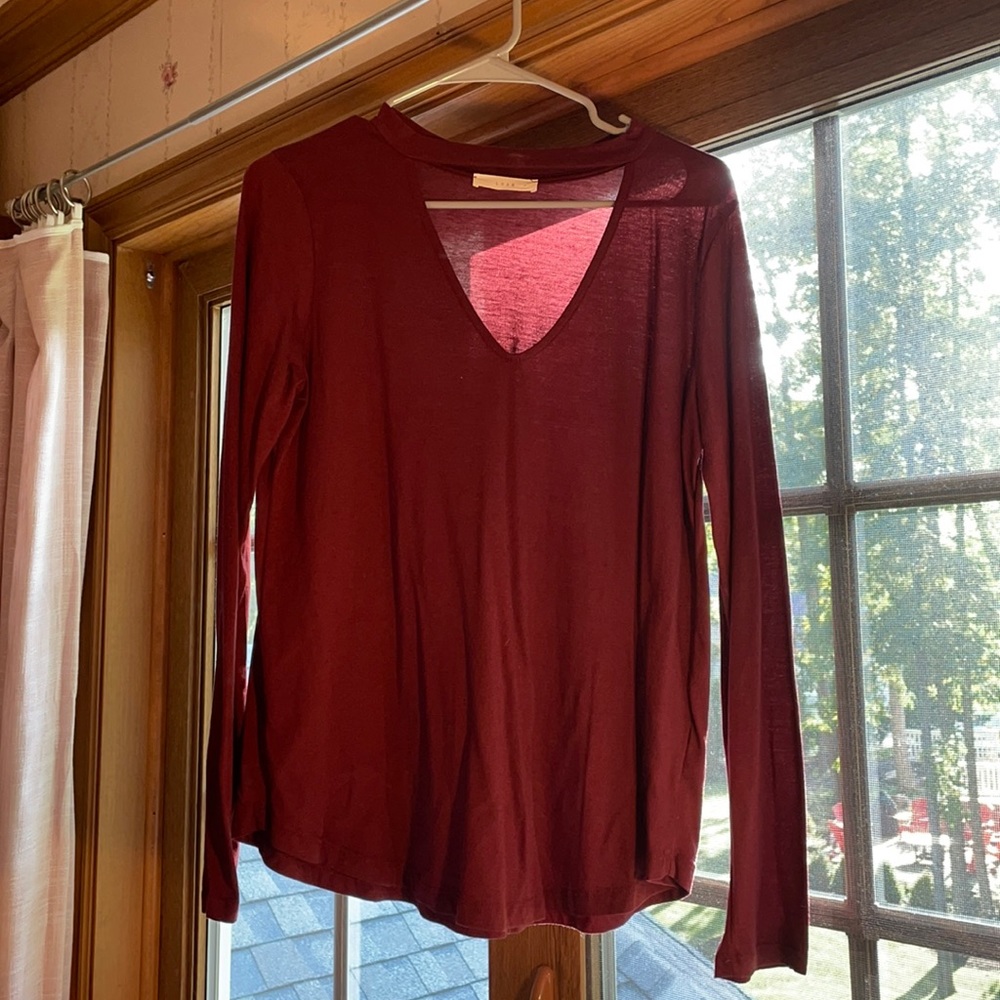 Lush Long Sleeve with Neck Detail